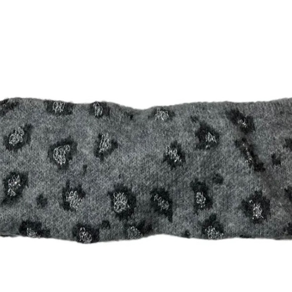 Inc international concepts women's leopard shine headband, gray, one size-NWT - Picture 3 of 4